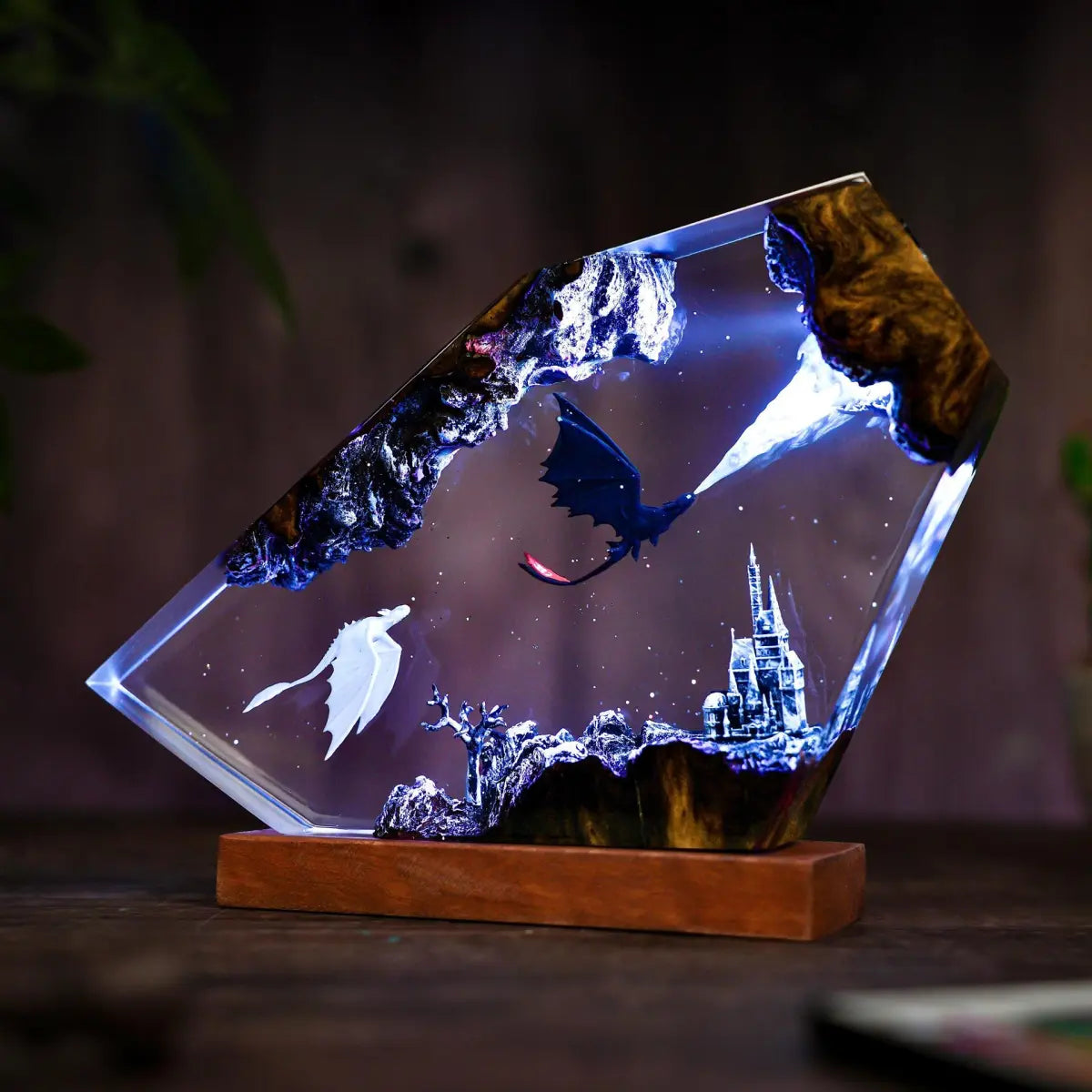 Dragon Companion Anime-Style Resin Night Light Lamp