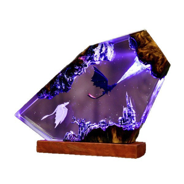 Stargazer — Dragon Duo Resin Lamp