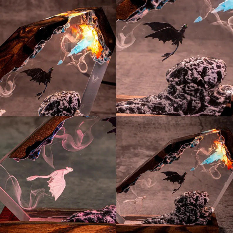 Moonfury — Night Dragon Resin Lamp