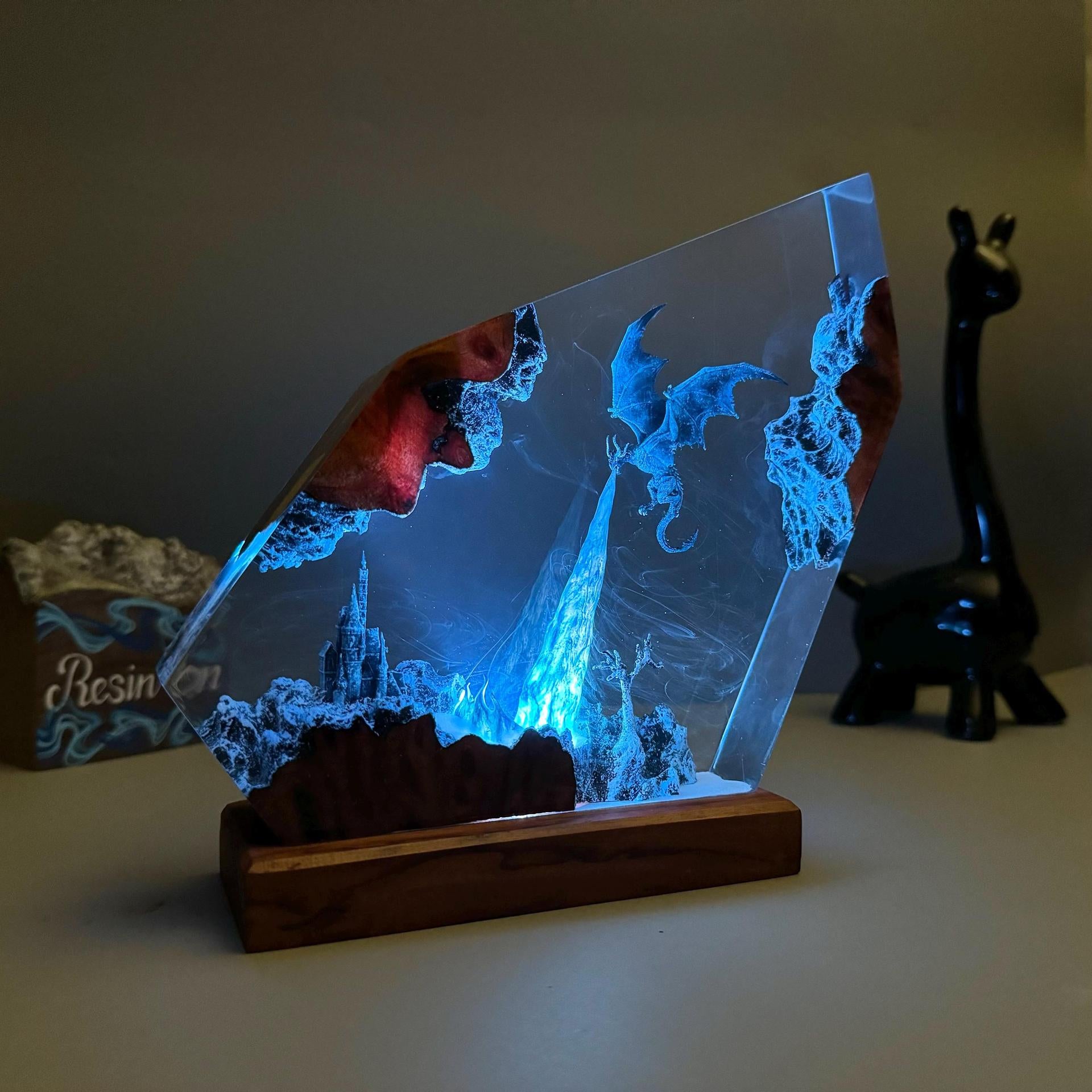 Frostwing — Ice Dragon Resin Night Light