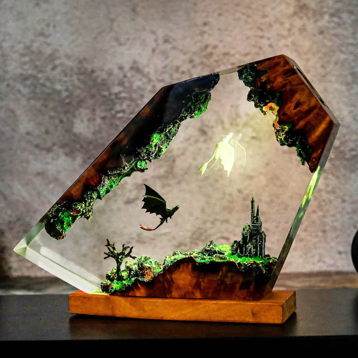 Bohemian Dragon Resin Bedside Night Light