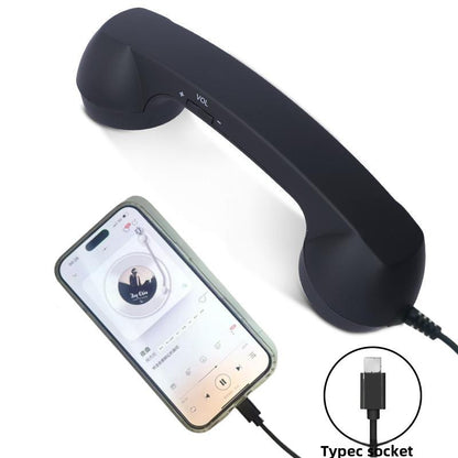 RetroSpeak Pro: USB-C Classic Handset for Crystal-Clear Mobile Conversations