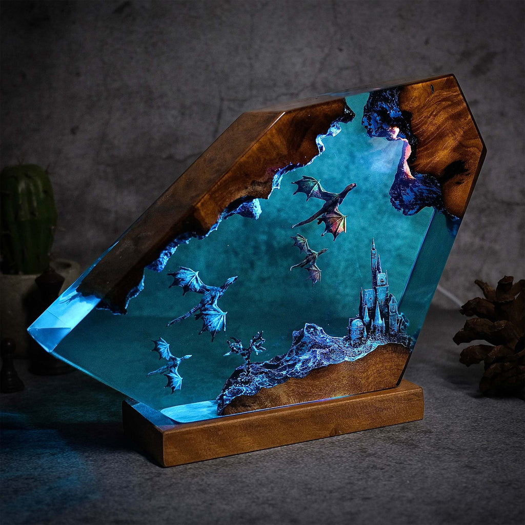Citadel — Dragon Castle Resin Lamp