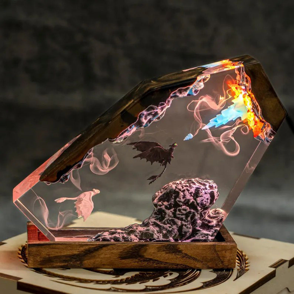 Moonfury — Night Dragon Resin Lamp