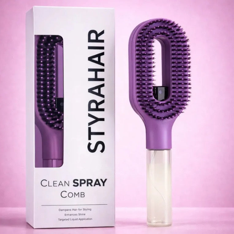 LumiMist™ Essential Oil Hair Smoothing Comb | Anti-Frizz Detangling & Shine Treatment Brush