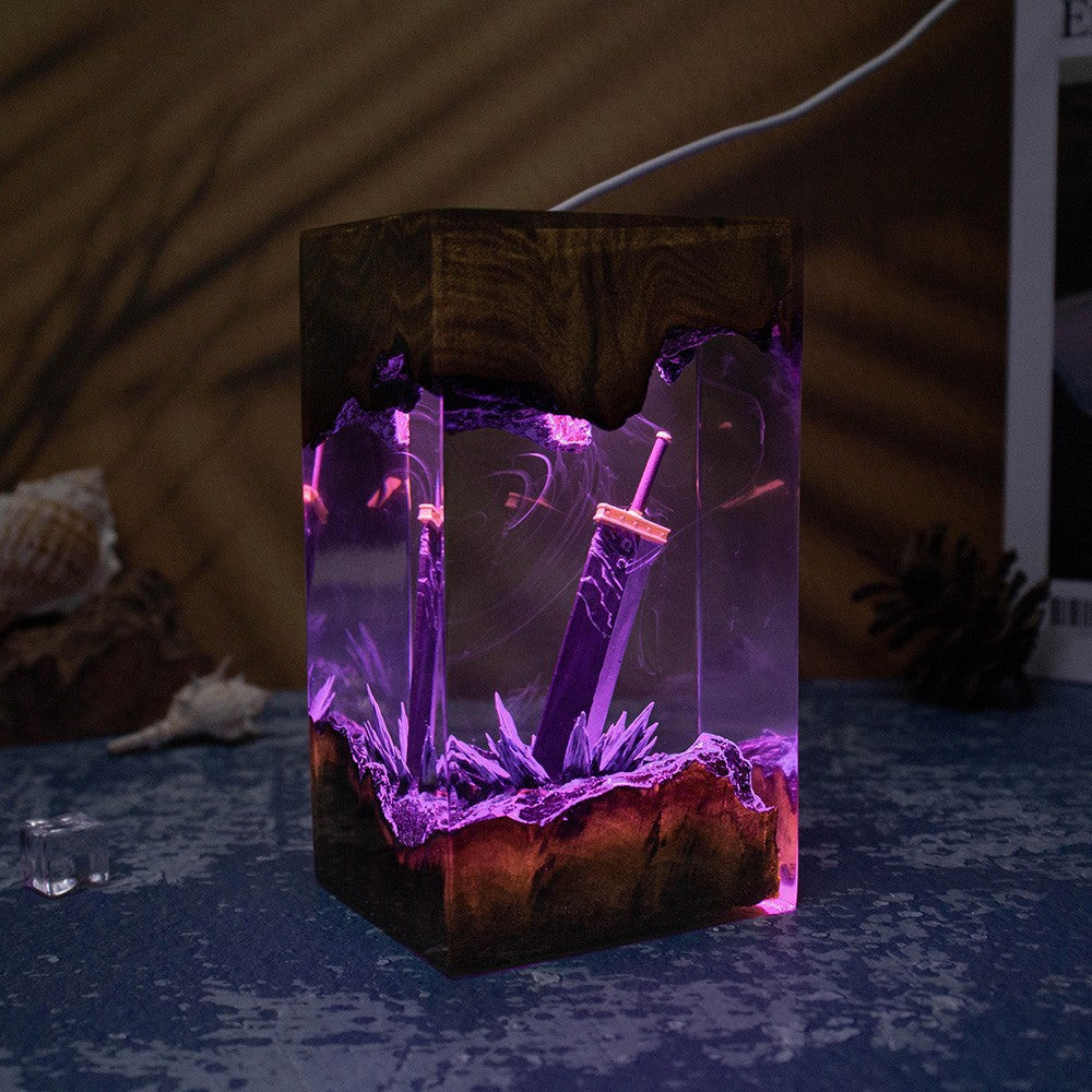 Oathblade — Sword Resin Lamp