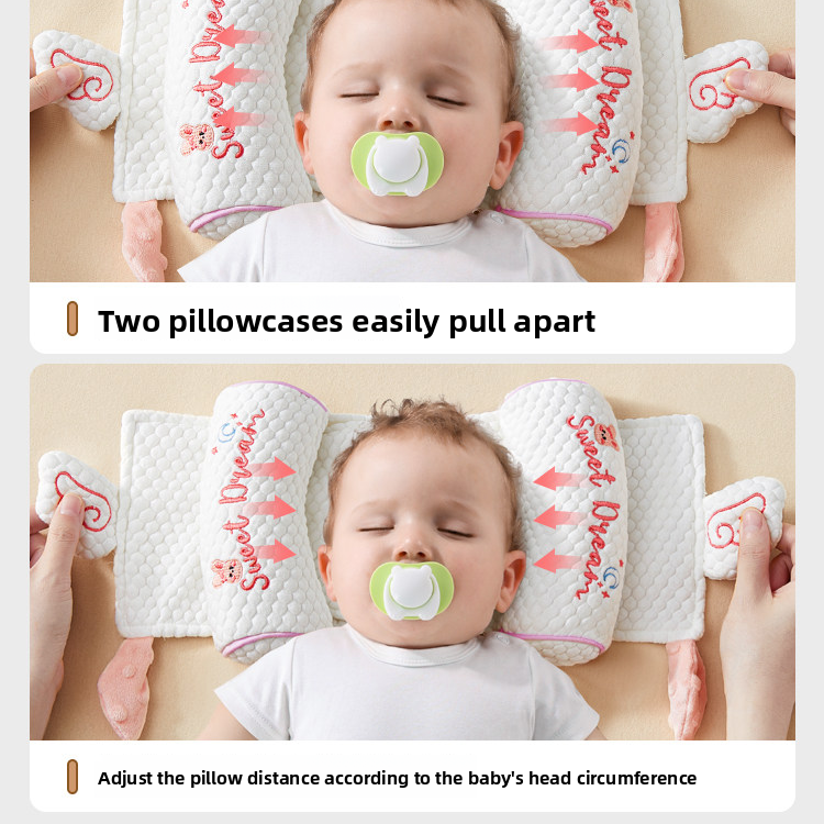 SereneRest Ergonomic Baby Head Shaping Pillow – Adjustable Support for Gentle Neck Alignment & Flat Head Prevention