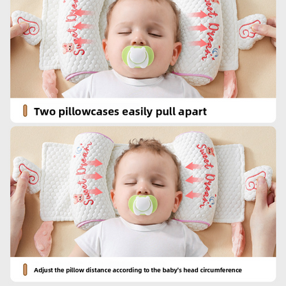 SereneRest Ergonomic Baby Head Shaping Pillow – Adjustable Support for Gentle Neck Alignment & Flat Head Prevention