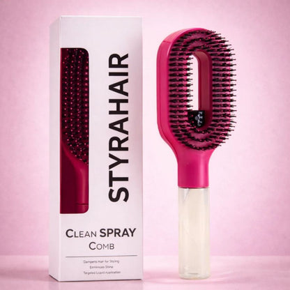 LumiMist™ Essential Oil Hair Smoothing Comb | Anti-Frizz Detangling & Shine Treatment Brush