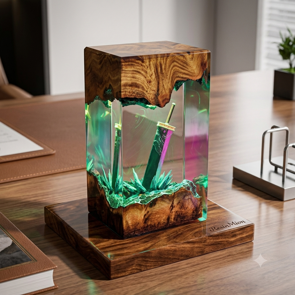 Oathblade — Sword Resin Lamp