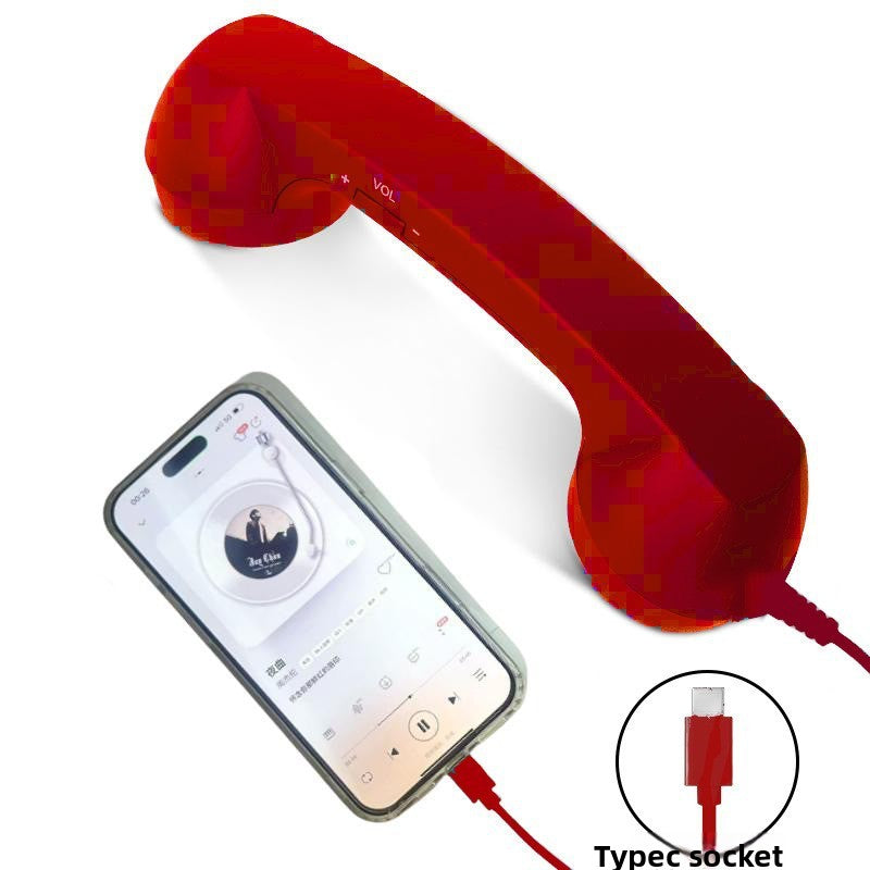 RetroSpeak Pro: USB-C Classic Handset for Crystal-Clear Mobile Conversations
