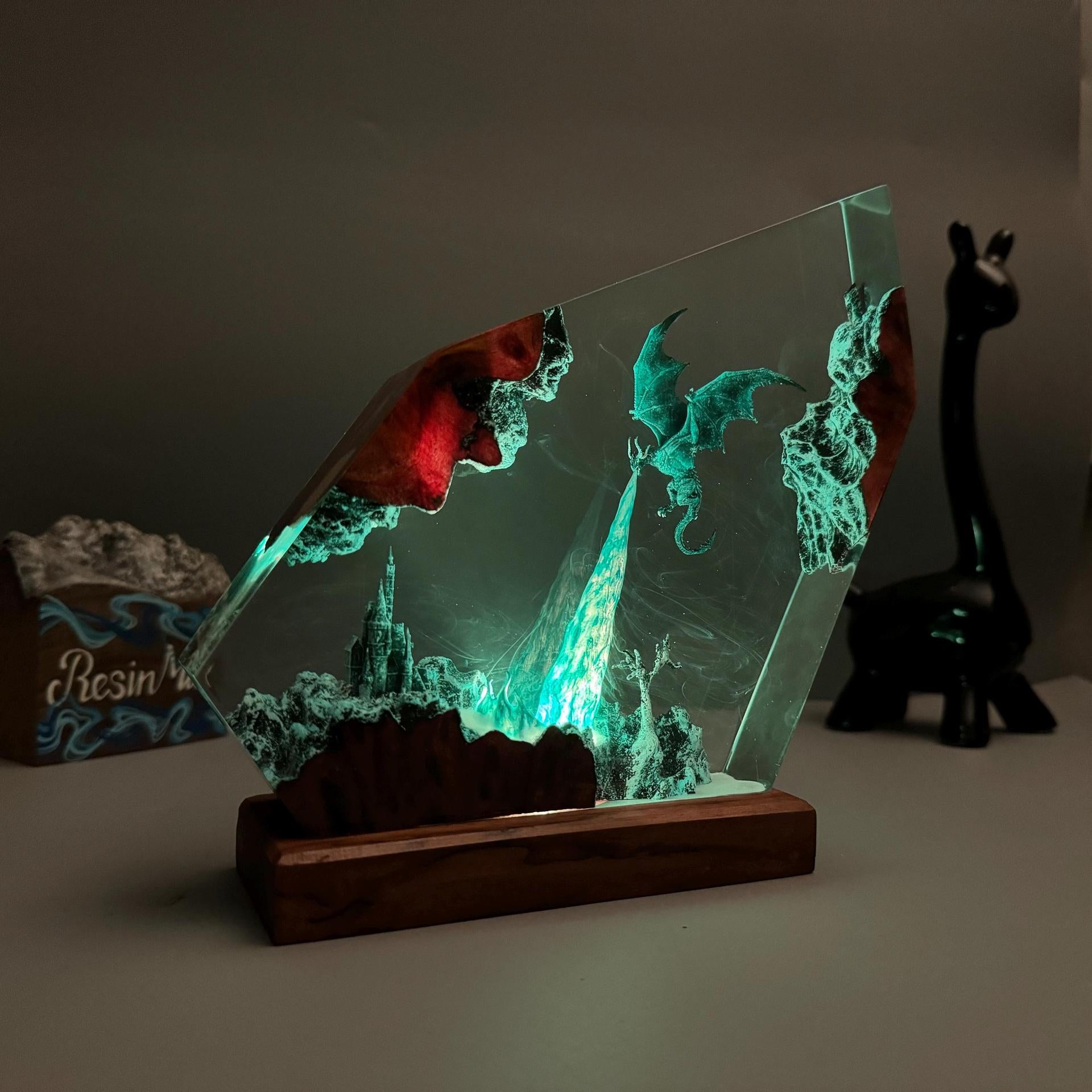 Frostwing — Ice Dragon Resin Night Light