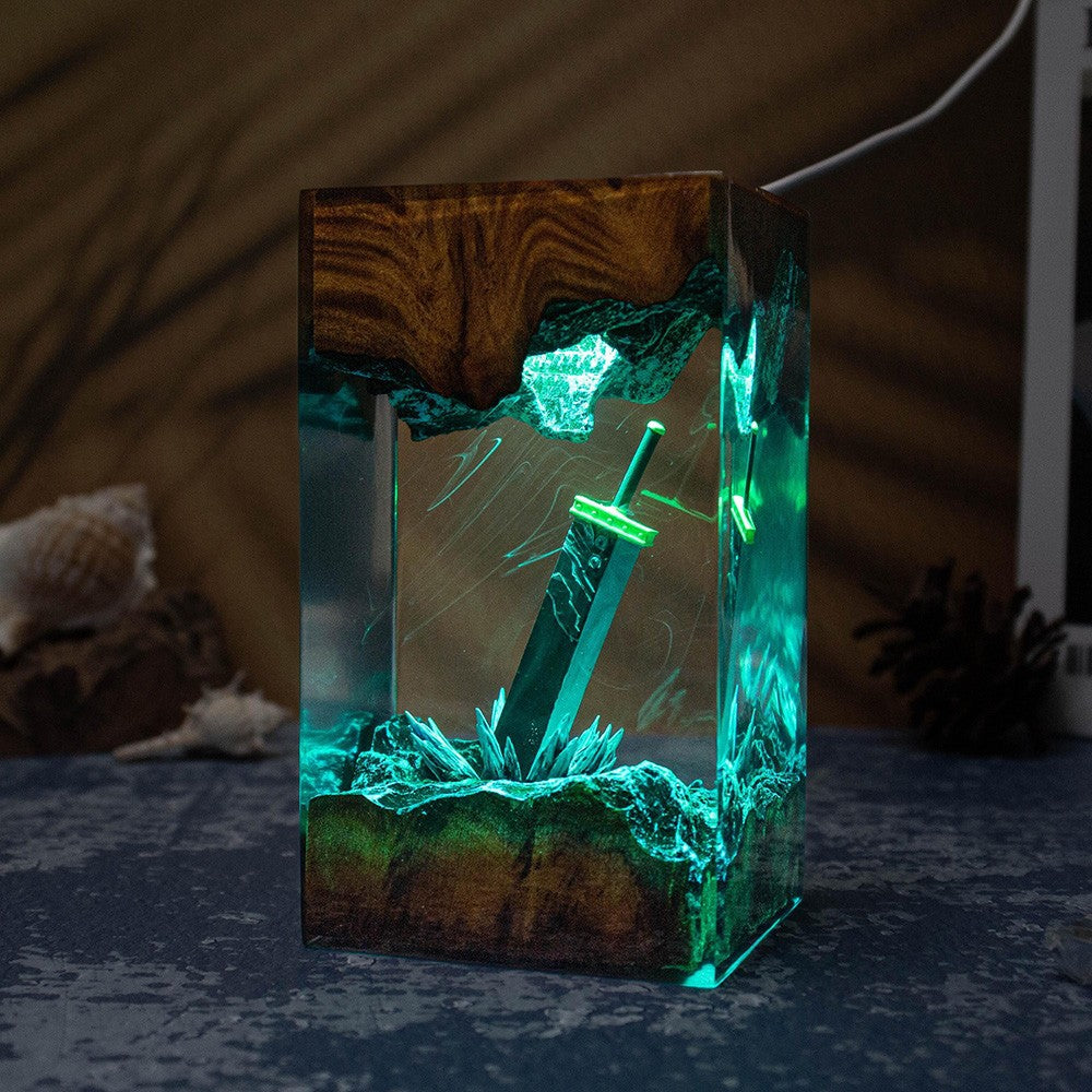 Oathblade — Sword Resin Lamp