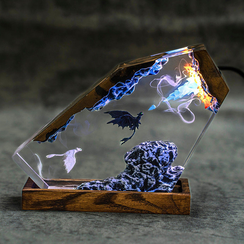 Moonfury — Night Dragon Resin Lamp