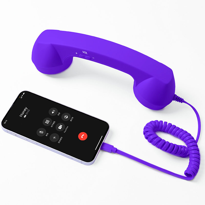 RetroSpeak Pro: USB-C Classic Handset for Crystal-Clear Mobile Conversations