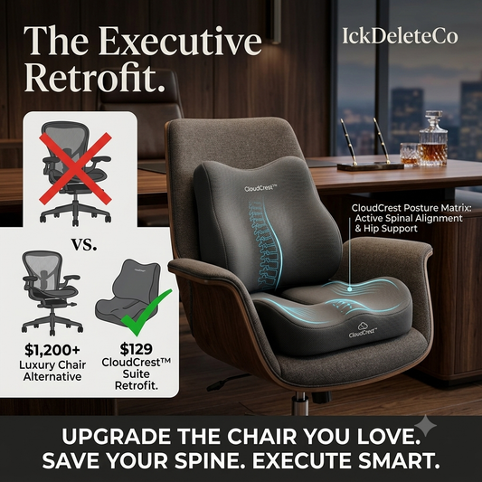 CloudCrest™ Luxury Ergonomic Seat Cushion & Lumbar Support