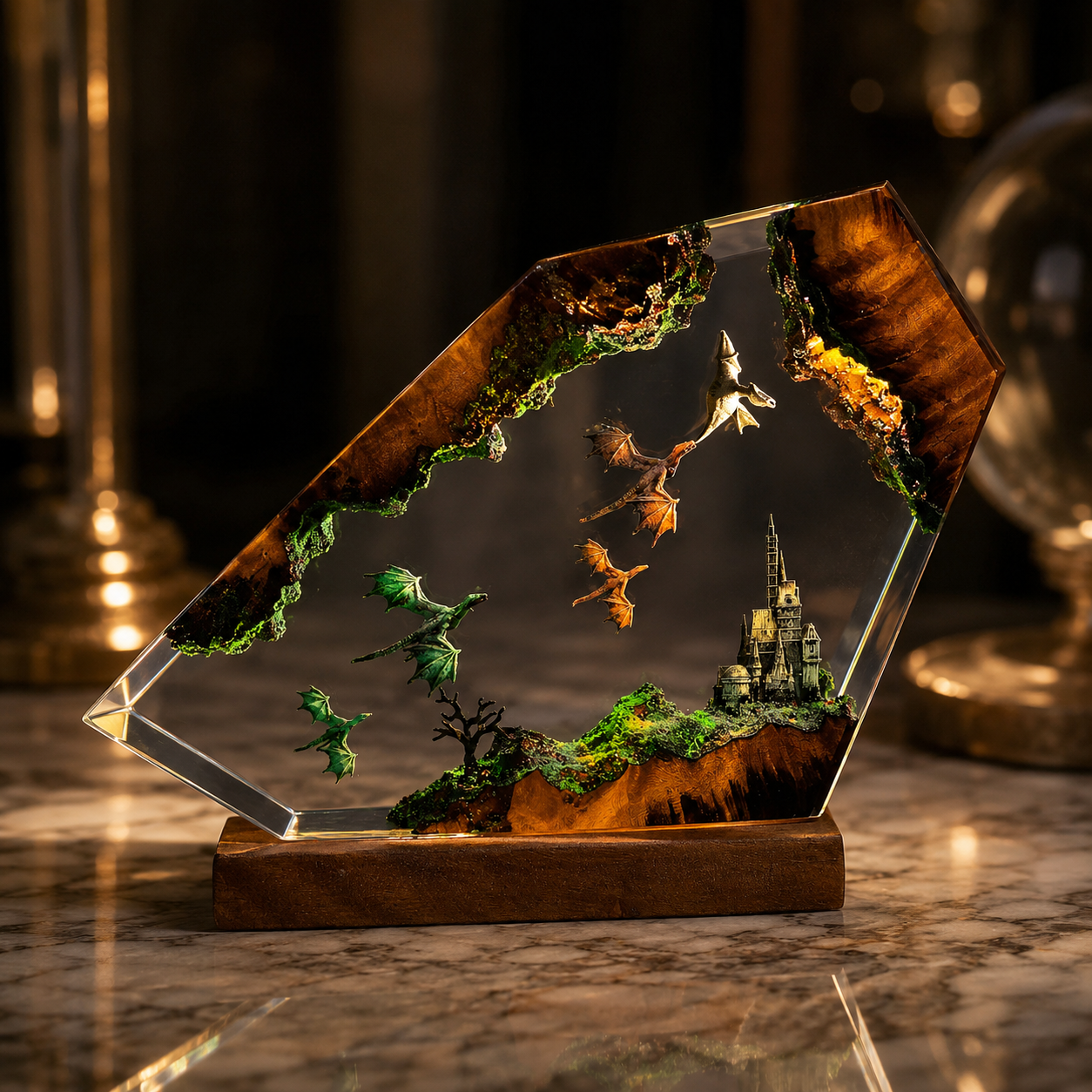 Citadel — Dragon Castle Resin Lamp