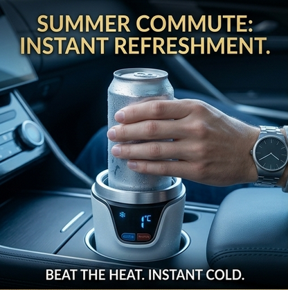 SmartDrive™ 2-in-1 Car Heating & Cooling Cup – Digital Temperature Display Beverage Warmer & Cooler