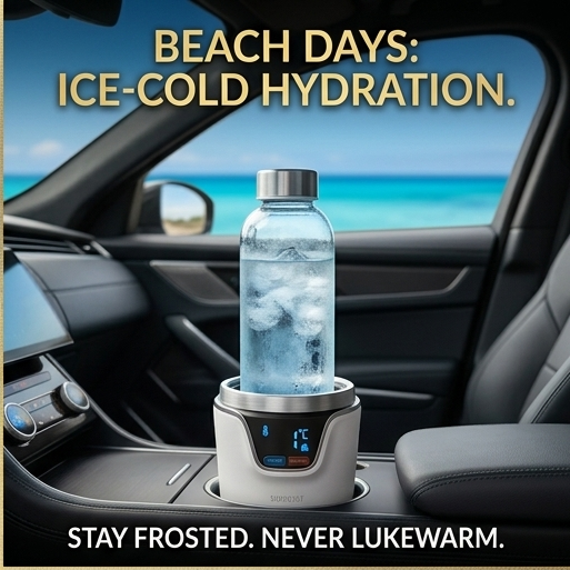 SmartDrive™ 2-in-1 Car Heating & Cooling Cup – Digital Temperature Display Beverage Warmer & Cooler