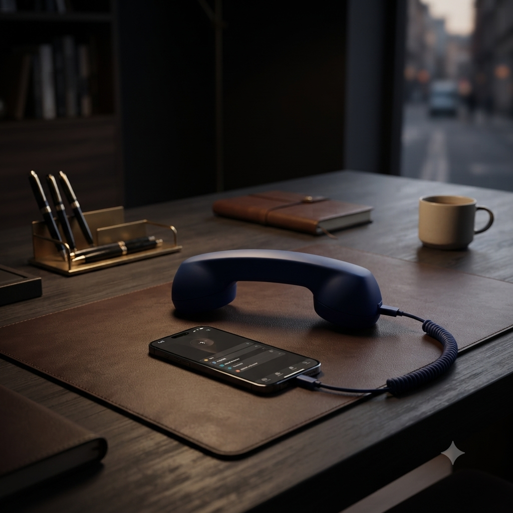 RetroSpeak Pro: USB-C Classic Handset for Crystal-Clear Mobile Conversations