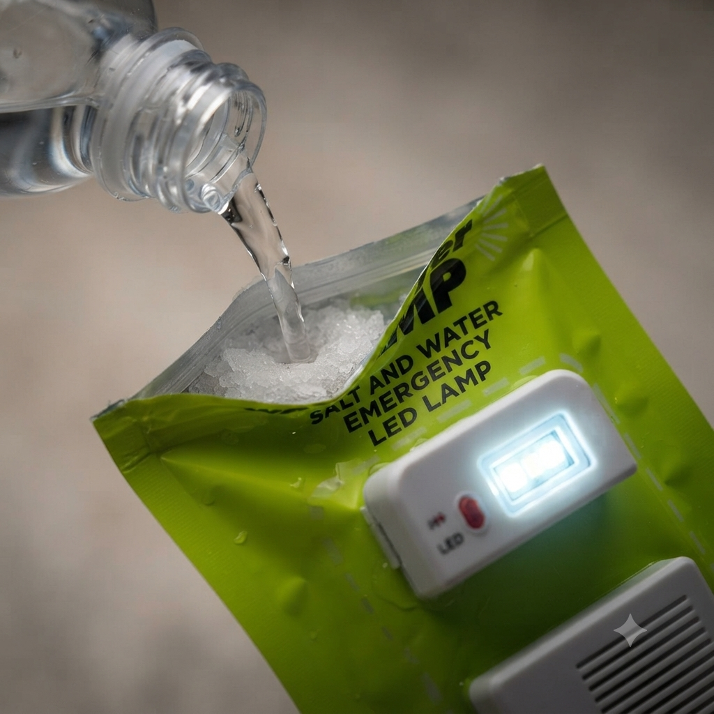AquaGlow Infinite: The Ultimate Salt-Water Powered Emergency LED Lantern