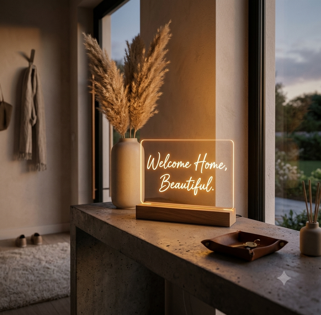 AuraScript™ Premium Ambient Glow Board | Sculpt Your Daily Focus in Light
