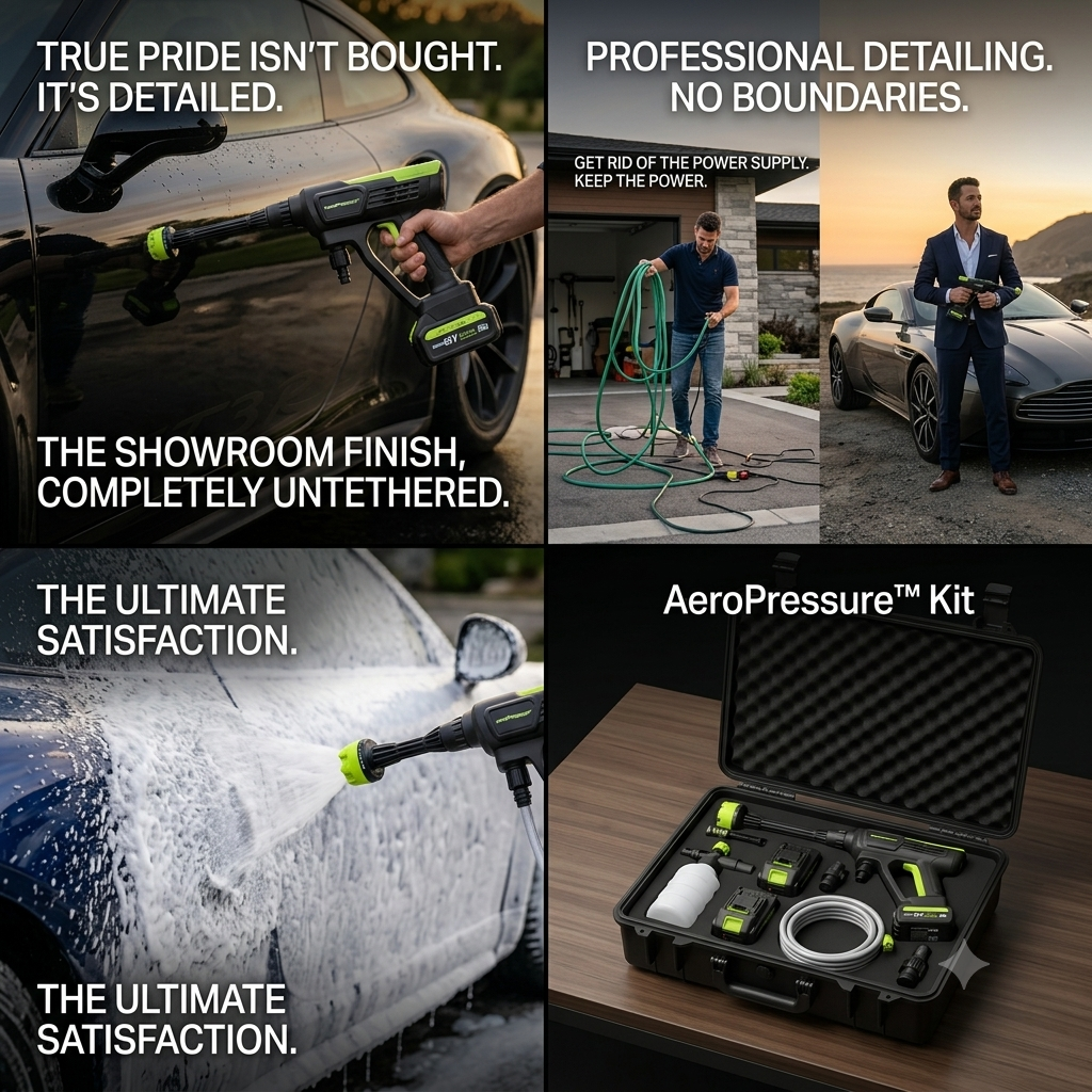 AeroPressure™ 21V Pro – Cordless High-Pressure Detailing System