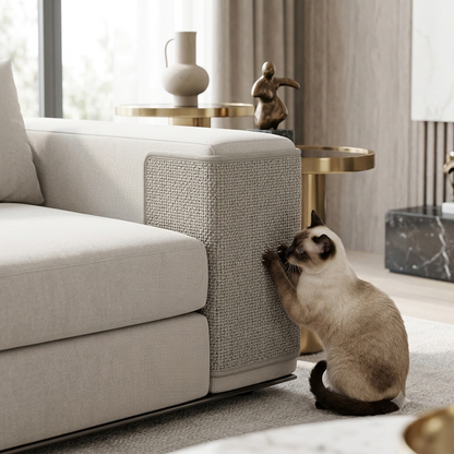 LuxeClaw™ Premium Self-Adhesive Cat Scratch Guard – Heavy-Duty, Trimmable Furniture Protection & Carpet Saver