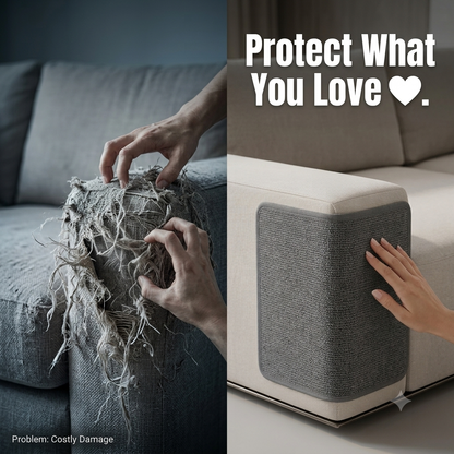 LuxeClaw™ Premium Self-Adhesive Cat Scratch Guard – Heavy-Duty, Trimmable Furniture Protection & Carpet Saver
