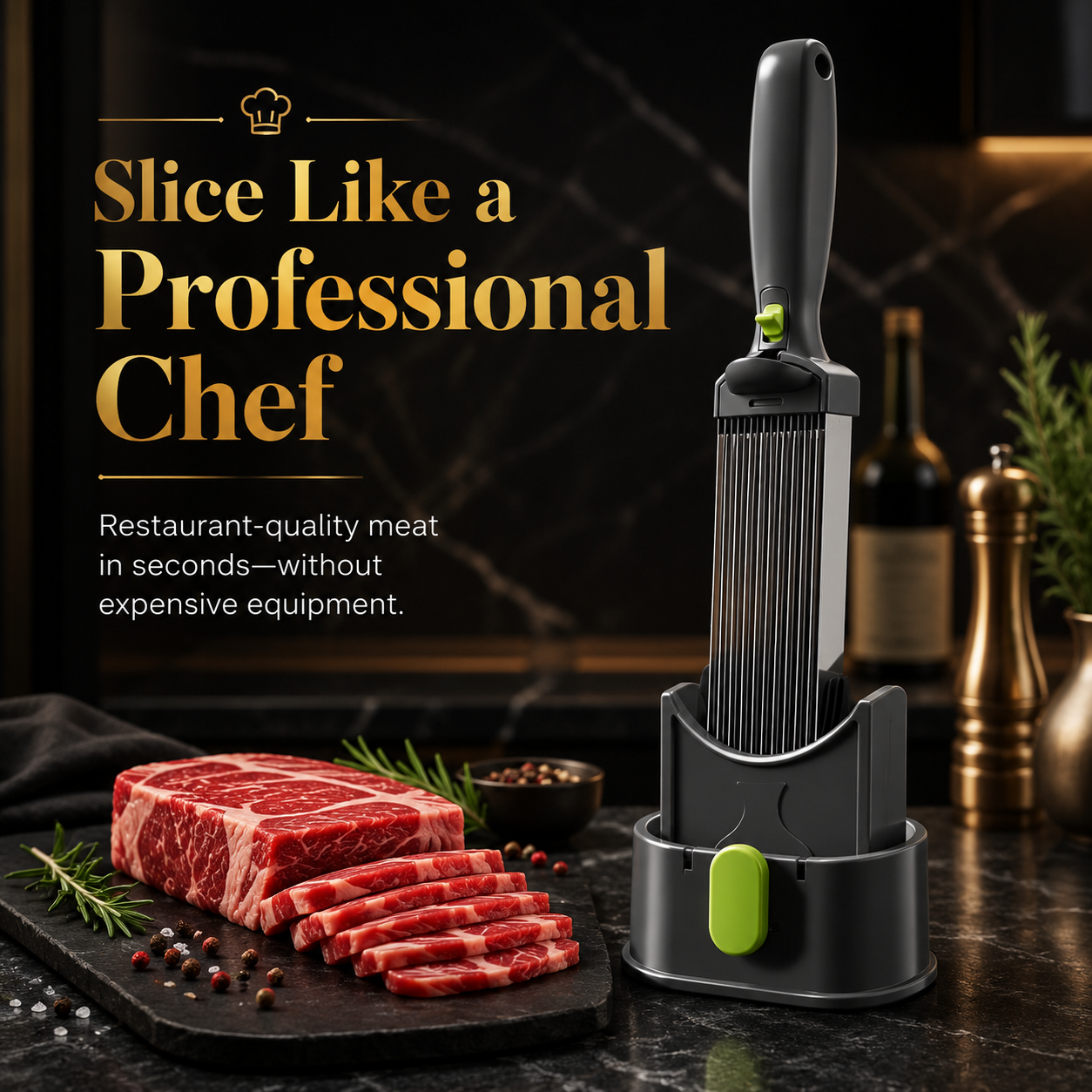 ProSlice™ 17-Blade Meat Slicer
Slice Perfect Meat in Seconds — Like a Professional Chef.