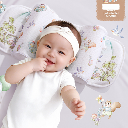 SereneRest Ergonomic Baby Head Shaping Pillow – Adjustable Support for Gentle Neck Alignment & Flat Head Prevention