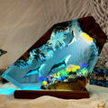 Coralline — Whale Resin & Wood Lamp