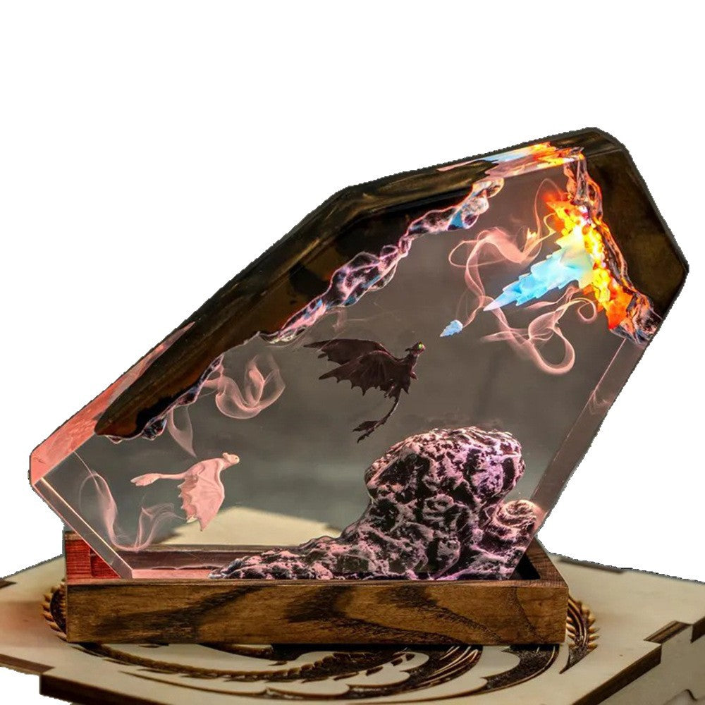 Moonfury — Night Dragon Resin Lamp