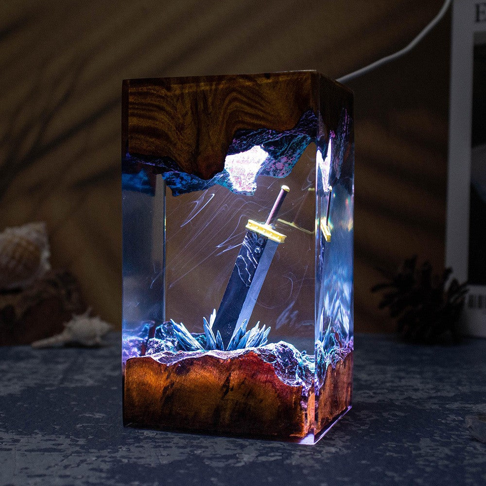 Oathblade — Sword Resin Lamp
