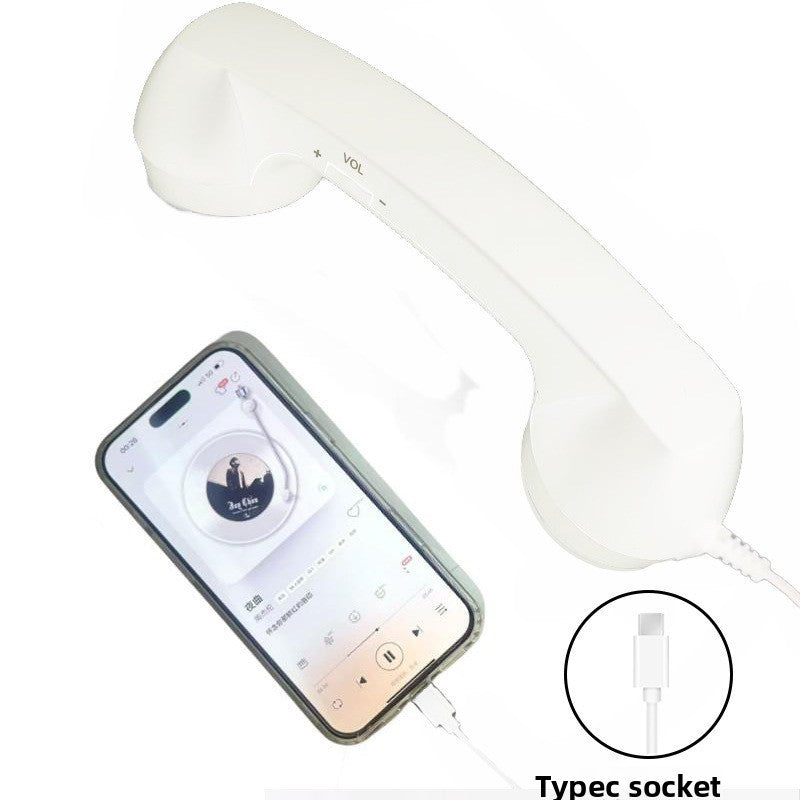 RetroSpeak Pro: USB-C Classic Handset for Crystal-Clear Mobile Conversations