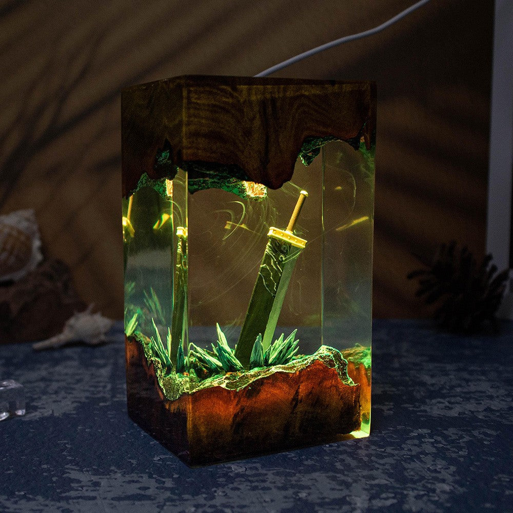 Oathblade — Sword Resin Lamp
