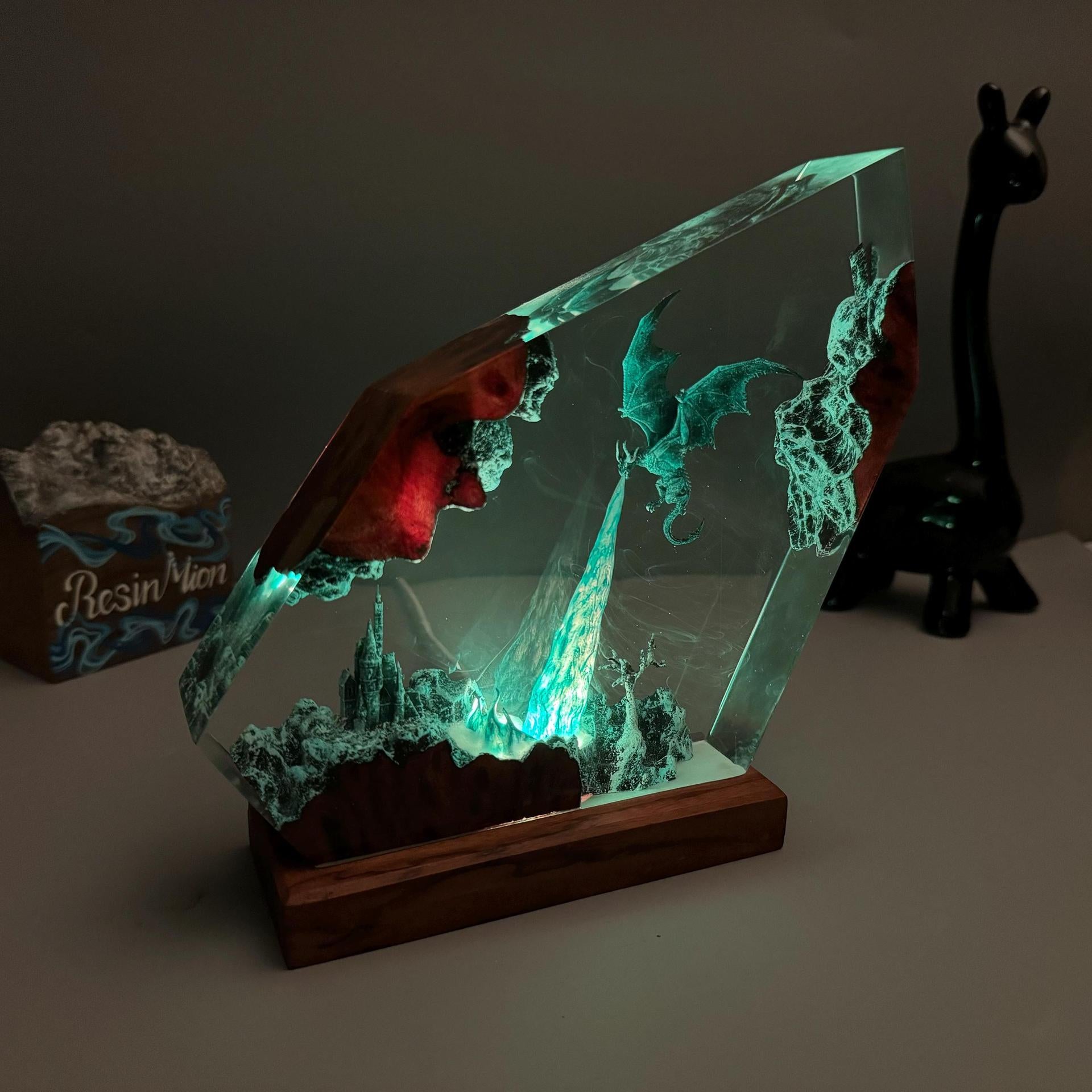 Frostwing — Ice Dragon Resin Night Light