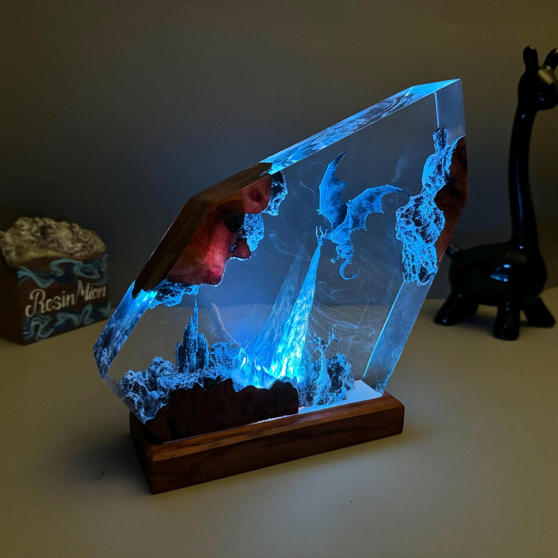 Frostwing — Ice Dragon Resin Night Light