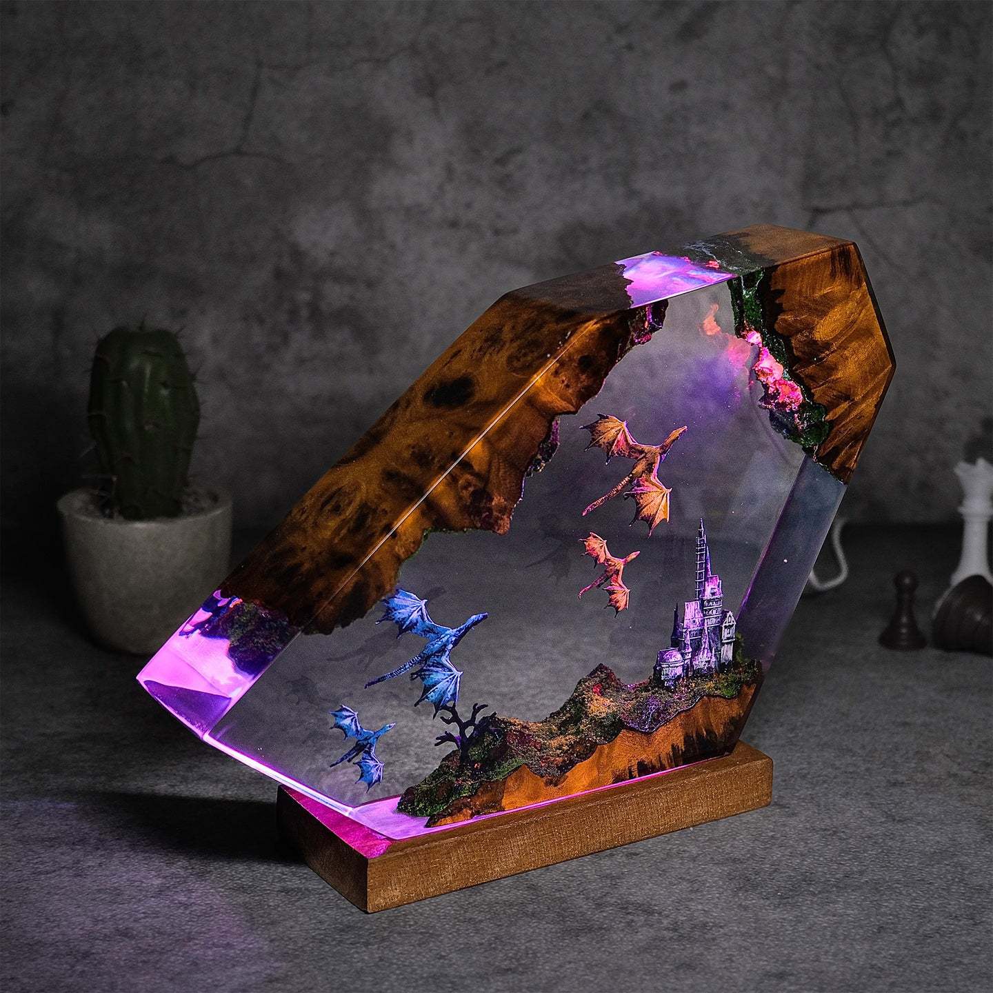 Citadel — Dragon Castle Resin Lamp