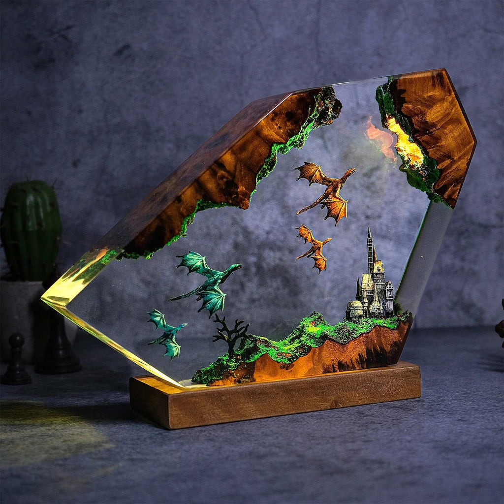 Citadel — Dragon Castle Resin Lamp