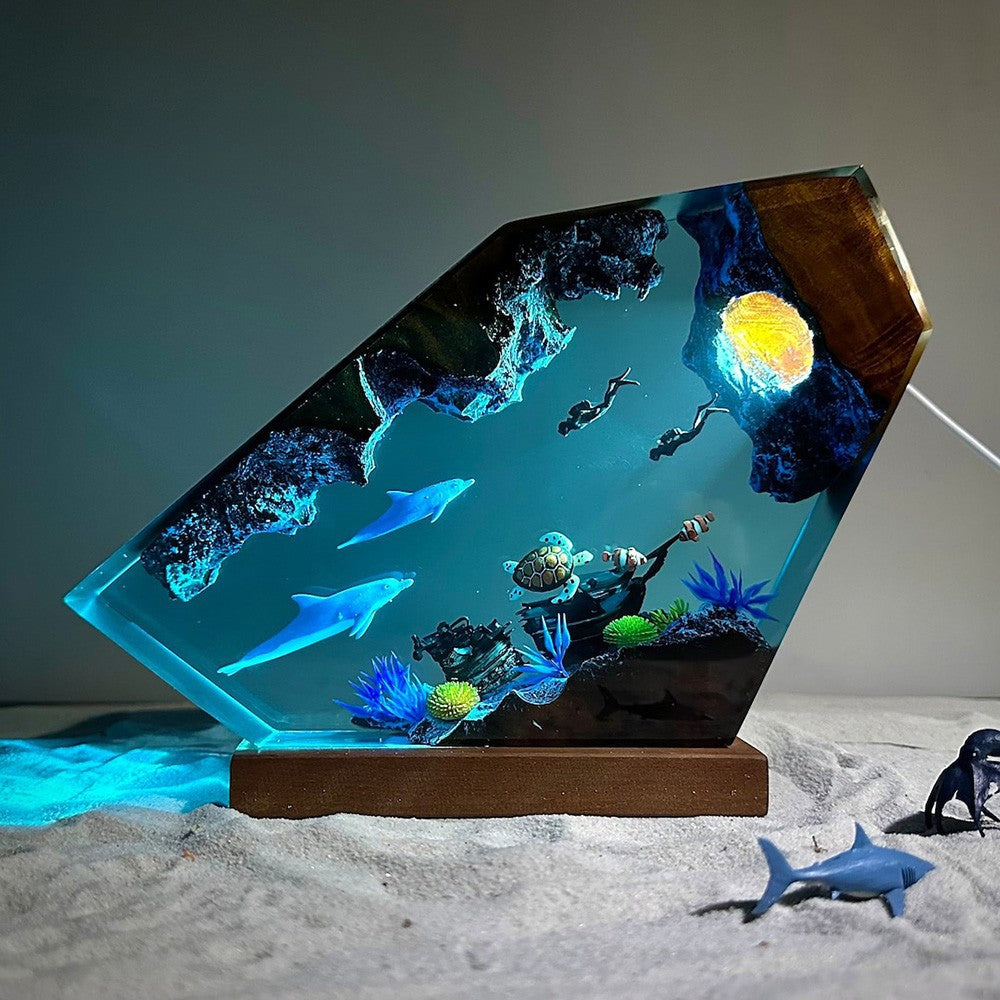 Orca — Ocean Diver Resin Night Light