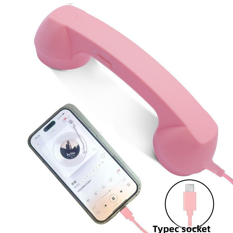 RetroSpeak Pro: USB-C Classic Handset for Crystal-Clear Mobile Conversations